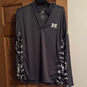 Colosseum Women's Charcoal and Black Long Sleeve Top